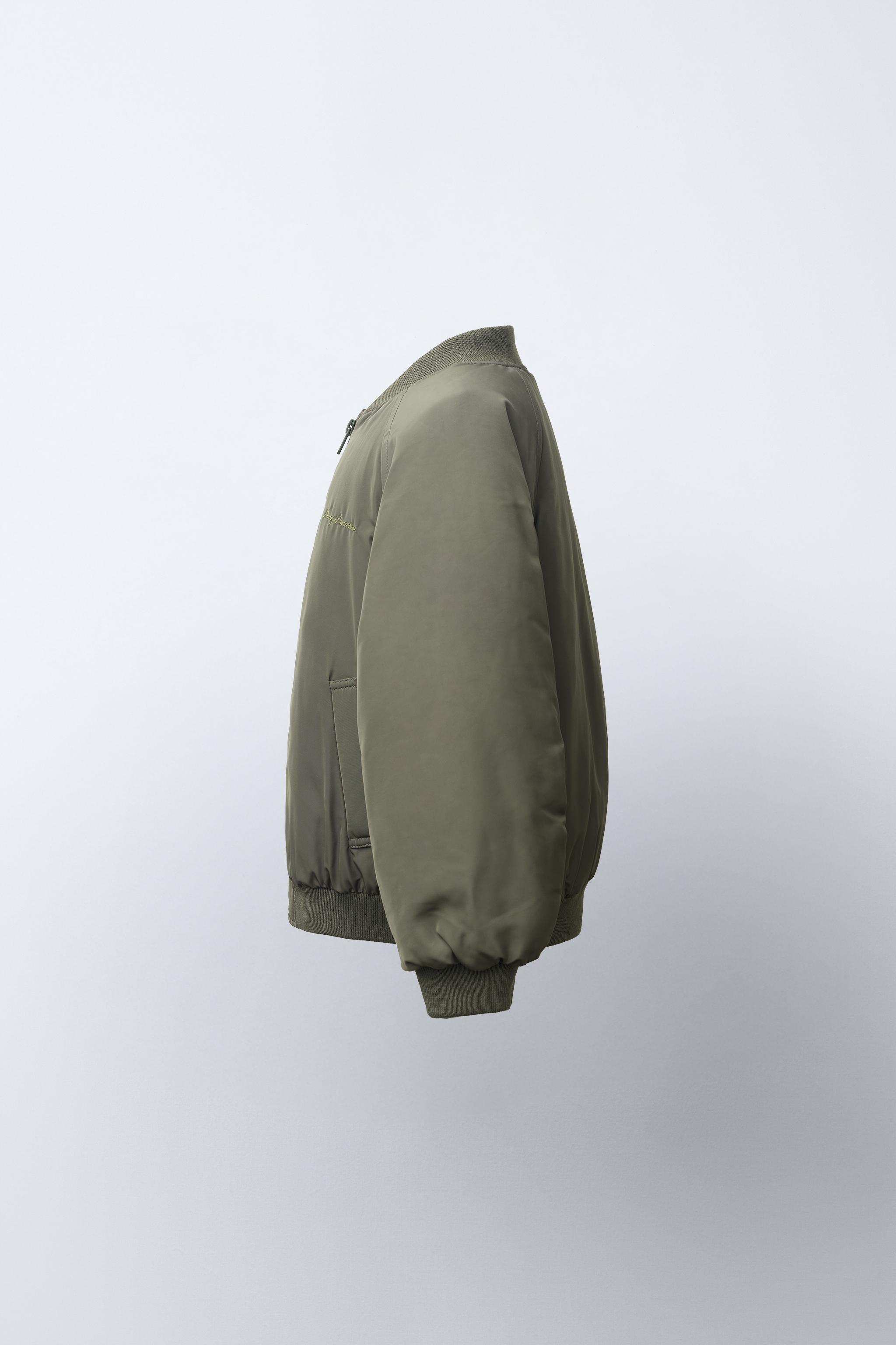 CONTRAST LINING BOMBER JACKET